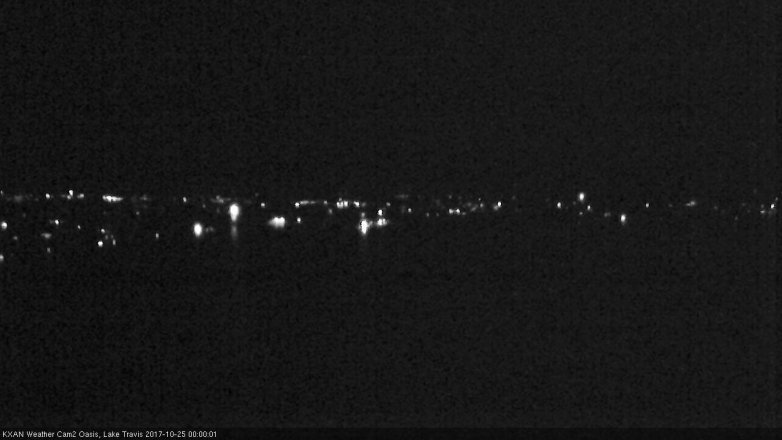 Lake Travis webcam, October 24, 2017 11:30 PM CT