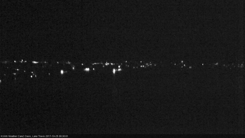 Lake Travis webcam, October 24, 2017 11:45 PM CT