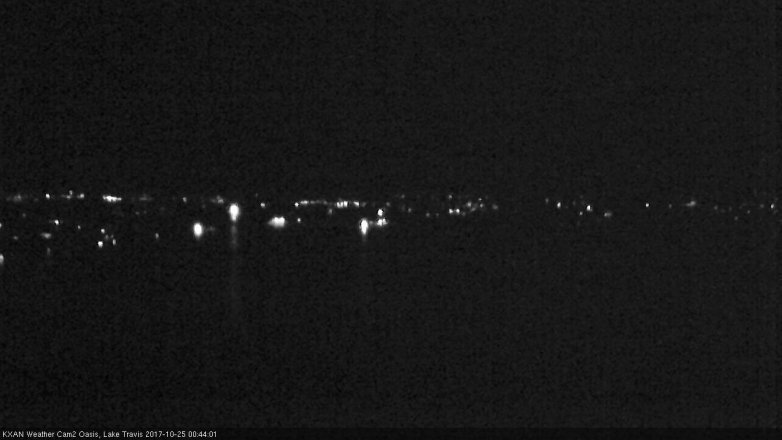 Lake Travis webcam, October 24, 2017 11:55 PM CT