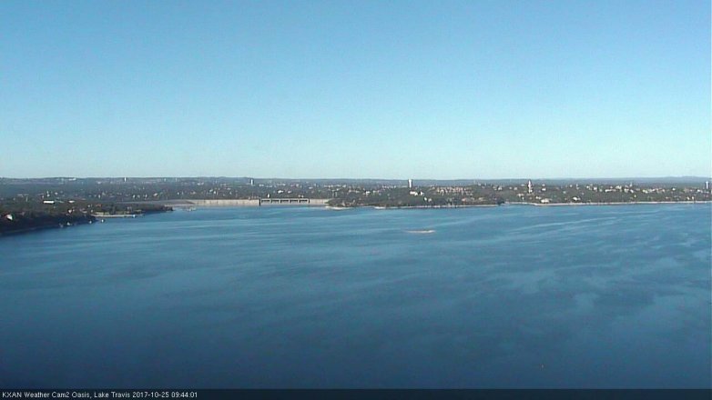 Lake Travis webcam, October 25, 2017 9:10 AM CT