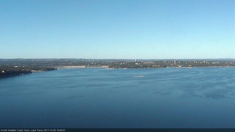 Lake Travis webcam, October 25, 2017 9:20 AM CT