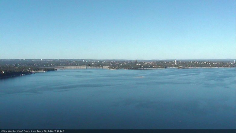 Lake Travis webcam, October 25, 2017 9:45 AM CT