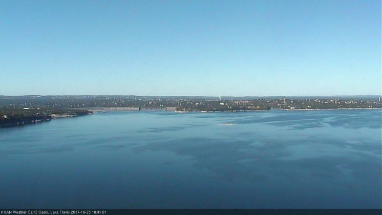 Lake Travis webcam, October 25, 2017 9:55 AM CT