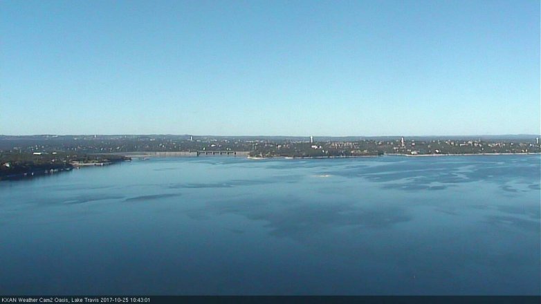 Lake Travis webcam, October 25, 2017 10:05 AM CT