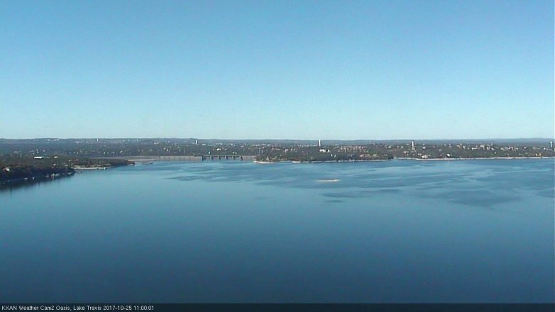 Lake Travis webcam, October 25, 2017 10:20 AM CT
