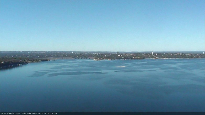 Lake Travis webcam, October 25, 2017 10:30 AM CT