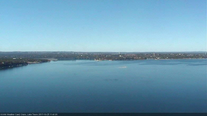 Lake Travis webcam, October 25, 2017 10:50 AM CT