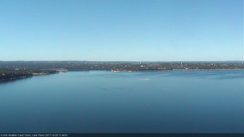 Lake Travis webcam, October 25, 2017 11:00 AM CT