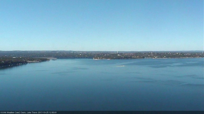Lake Travis webcam, October 25, 2017 11:10 AM CT
