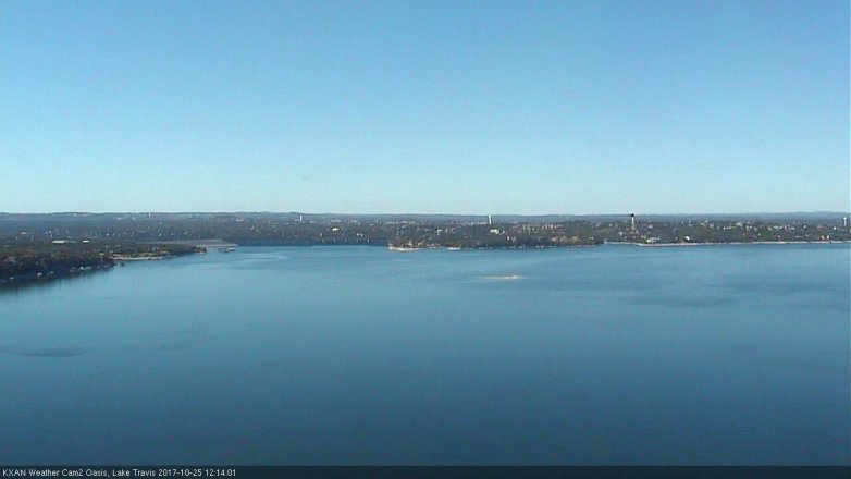 Lake Travis webcam, October 25, 2017 11:25 AM CT