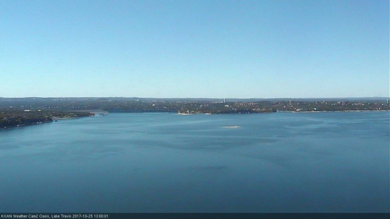Lake Travis webcam, October 25, 2017 12:25 PM CT