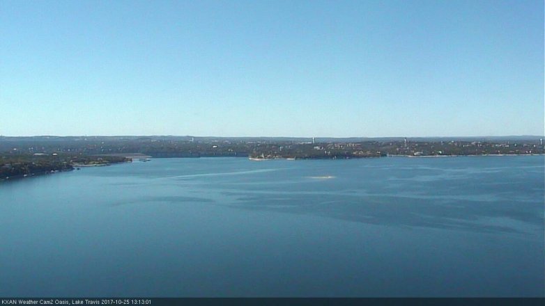 Lake Travis webcam, October 25, 2017 12:35 PM CT