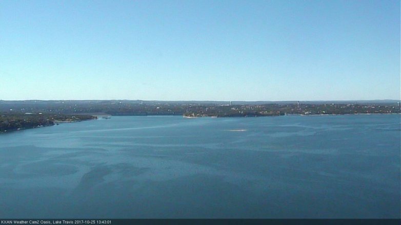 Lake Travis webcam, October 25, 2017 12:50 PM CT