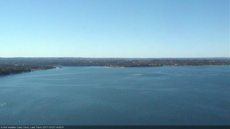Lake Travis webcam, October 25, 2017 1:05 PM CT