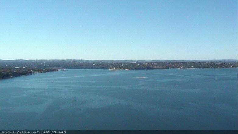 Lake Travis webcam, October 25, 2017 1:15 PM CT