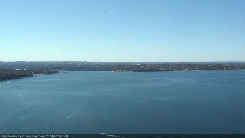 Lake Travis webcam, October 25, 2017 1:30 PM CT