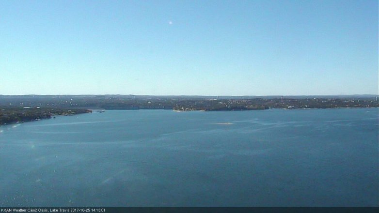 Lake Travis webcam, October 25, 2017 1:45 PM CT