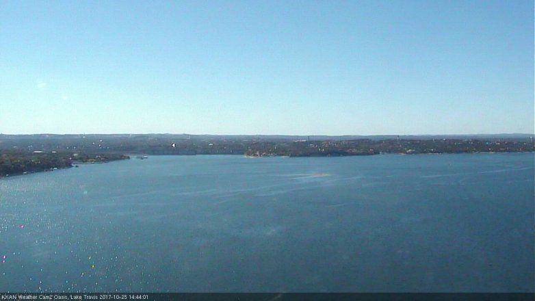 Lake Travis webcam, October 25, 2017 2:00 PM CT