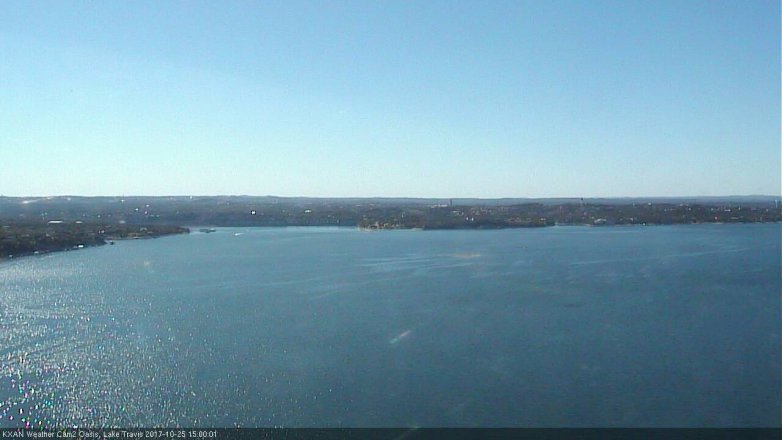 Lake Travis webcam, October 25, 2017 2:15 PM CT