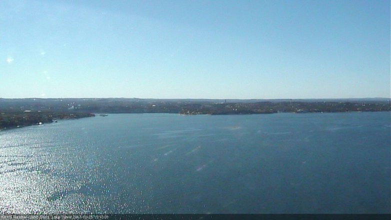 Lake Travis webcam, October 25, 2017 2:25 PM CT