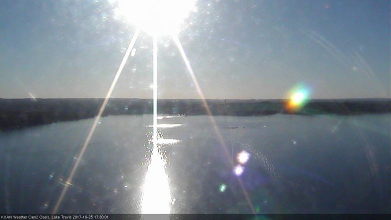 Lake Travis webcam, October 25, 2017 4:50 PM CT