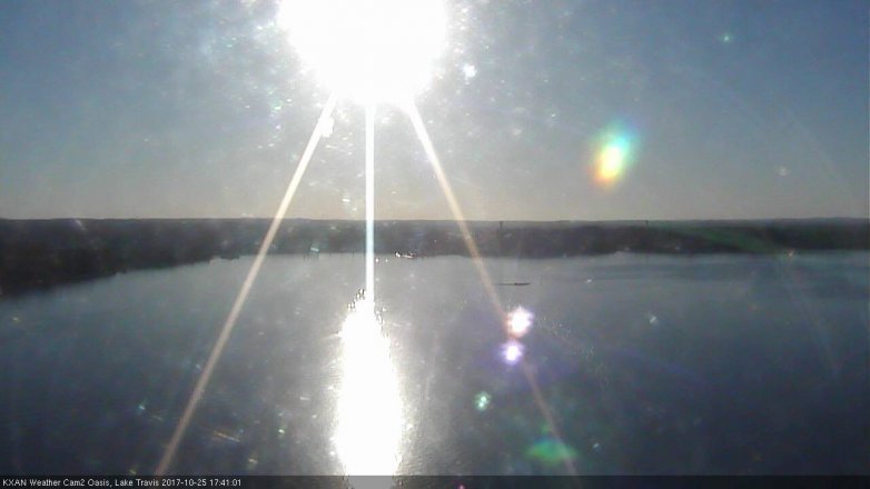 Lake Travis webcam, October 25, 2017 5:00 PM CT