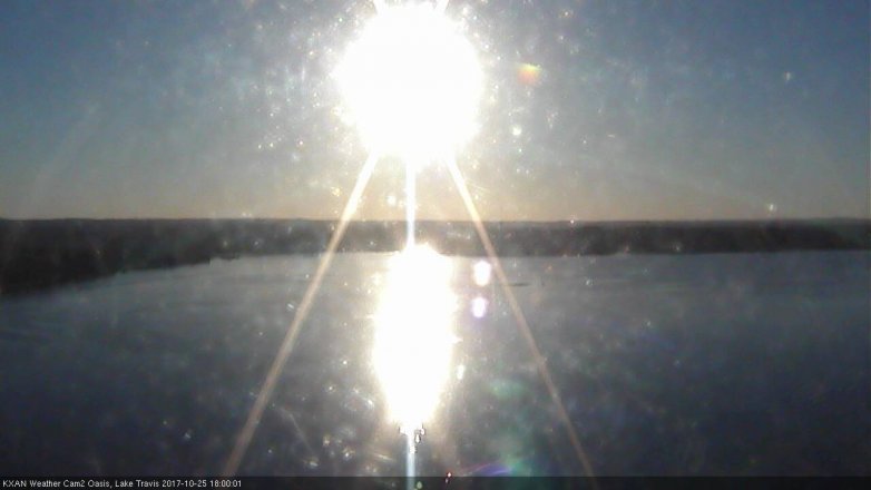 Lake Travis webcam, October 25, 2017 5:15 PM CT