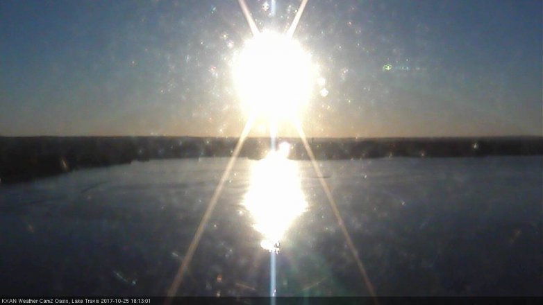 Lake Travis webcam, October 25, 2017 5:25 PM CT
