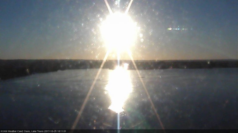 Lake Travis webcam, October 25, 2017 5:30 PM CT