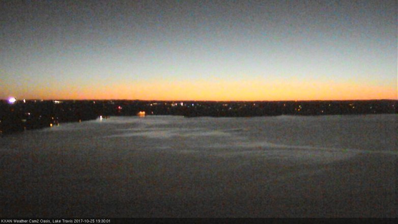 Lake Travis webcam, October 25, 2017 6:40 PM CT