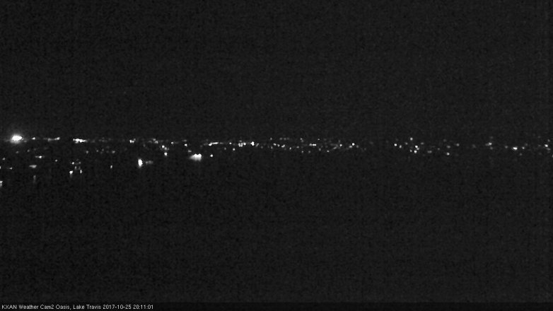 Lake Travis webcam, October 25, 2017 7:20 PM CT