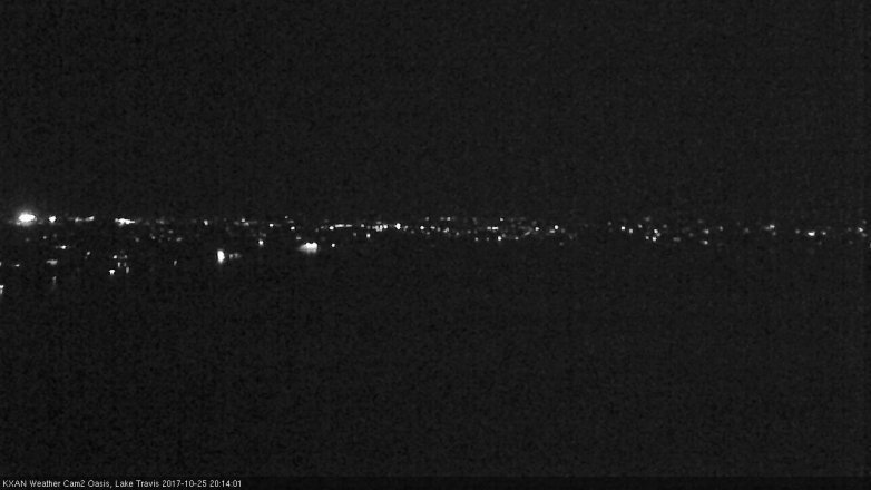Lake Travis webcam, October 25, 2017 7:25 PM CT