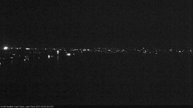 Lake Travis webcam, October 25, 2017 7:35 PM CT