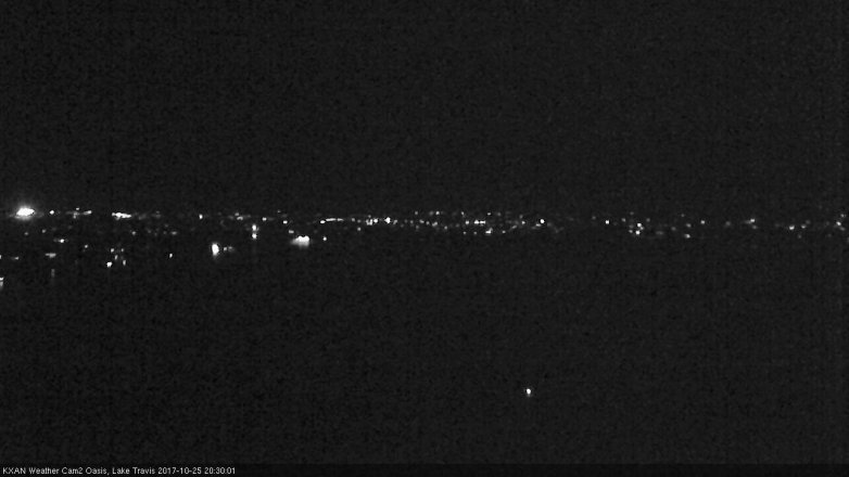 Lake Travis webcam, October 25, 2017 7:40 PM CT