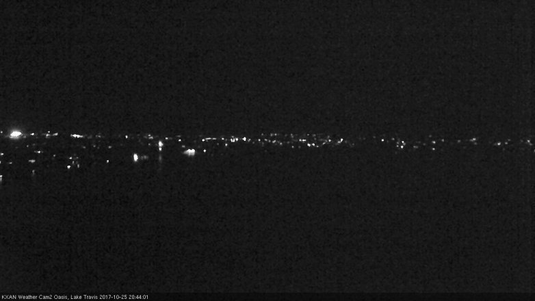 Lake Travis webcam, October 25, 2017 7:50 PM CT
