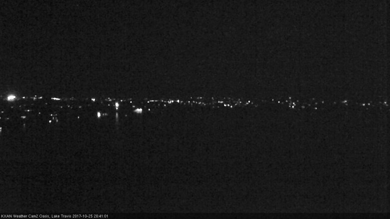 Lake Travis webcam, October 25, 2017 7:55 PM CT