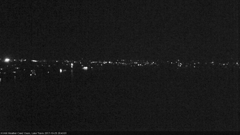 Lake Travis webcam, October 25, 2017 8:10 PM CT