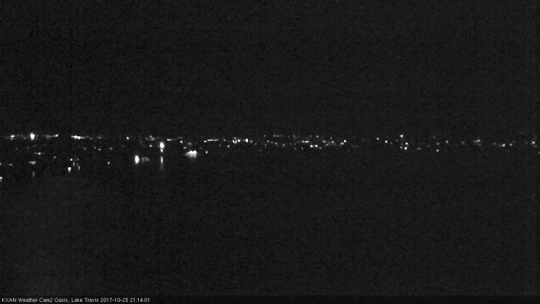 Lake Travis webcam, October 25, 2017 8:20 PM CT
