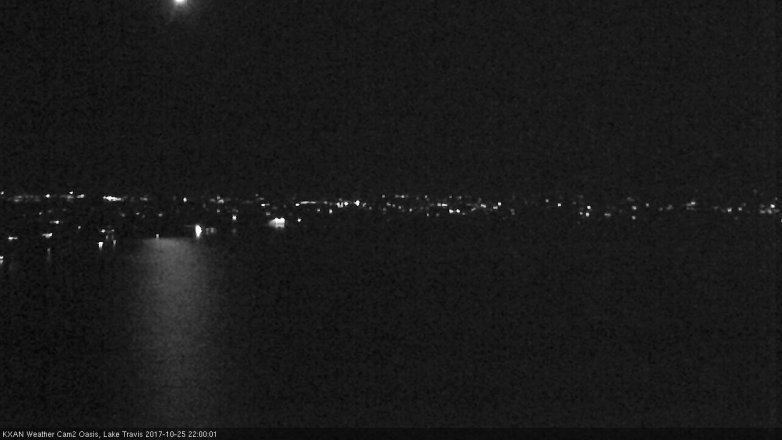Lake Travis webcam, October 25, 2017 9:25 PM CT