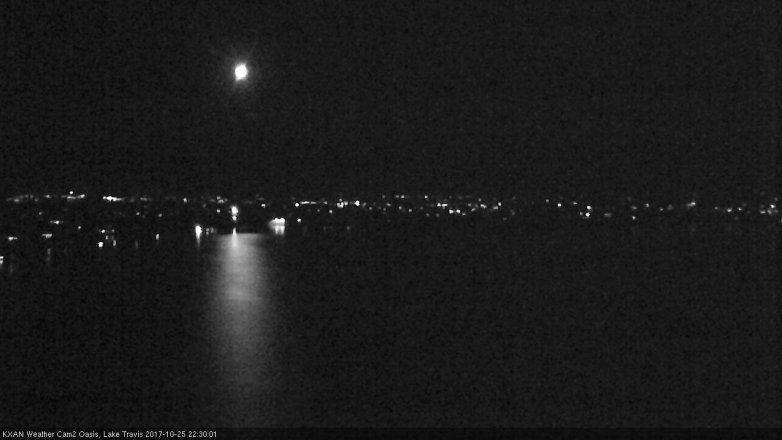 Lake Travis webcam, October 25, 2017 9:35 PM CT
