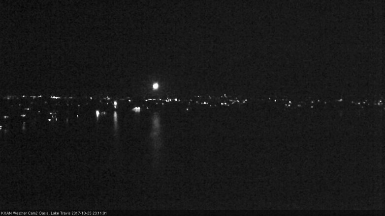 Lake Travis webcam, October 25, 2017 10:35 PM CT