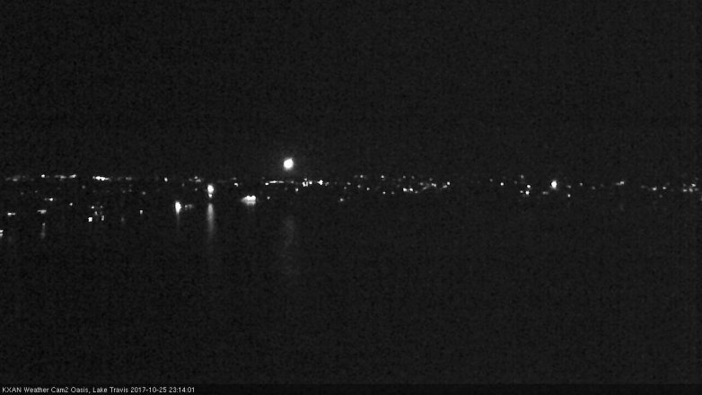 Lake Travis webcam, October 25, 2017 10:40 PM CT