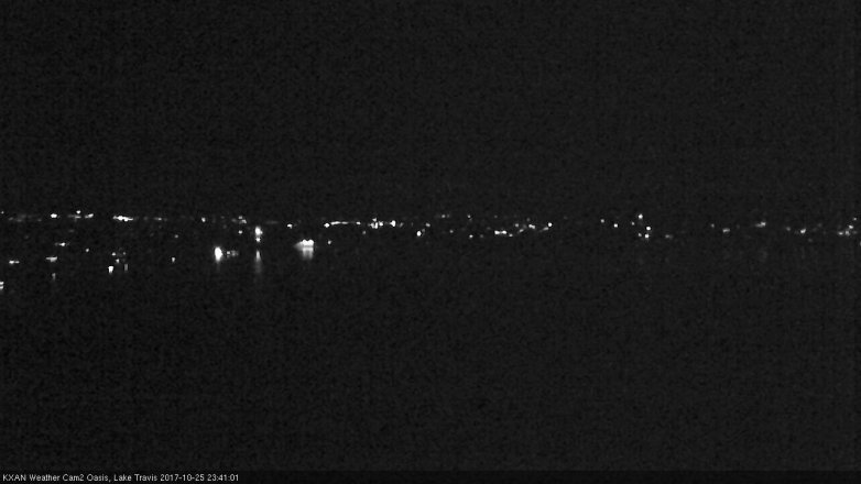 Lake Travis webcam, October 25, 2017 10:45 PM CT