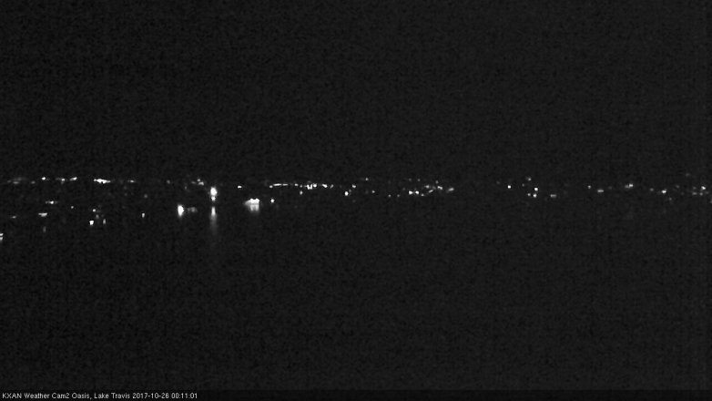 Lake Travis webcam, October 25, 2017 11:15 PM CT