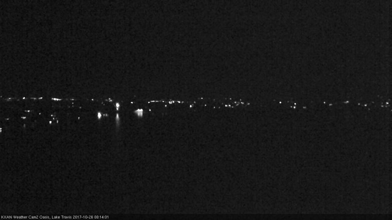 Lake Travis webcam, October 25, 2017 11:20 PM CT