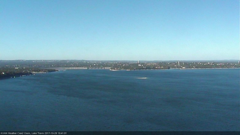 Lake Travis webcam, October 26, 2017 10:05 AM CT