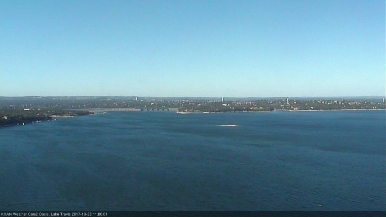 Lake Travis webcam, October 26, 2017 10:25 AM CT