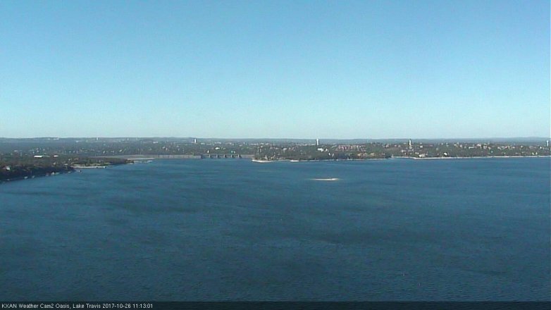 Lake Travis webcam, October 26, 2017 10:30 AM CT