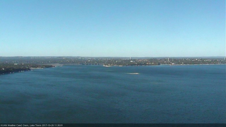 Lake Travis webcam, October 26, 2017 11:00 AM CT