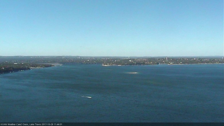 Lake Travis webcam, October 26, 2017 11:10 AM CT